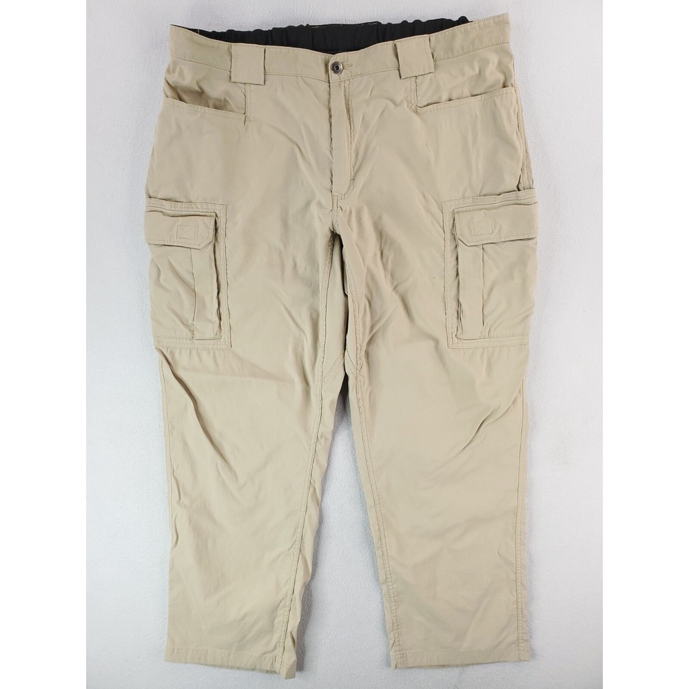 Duluth Pants Mens XXL Khaki Fllex Dry On The Fly Cargo Utility Field Hiking Hunt